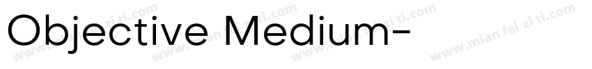 Objective Medium字体转换